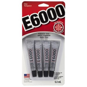 Adhésif E6000 mini  (paquet de 4)